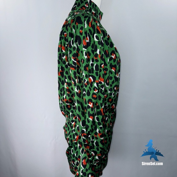1152 NWT Choosy Untamed One Shoulder Dress - Size L - Green/Red/Black Multi - Picture 9 of 16